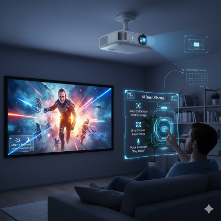 هوش مصنوعی در پروژکتورها: سینما در خانه، فقط با یک لمس!