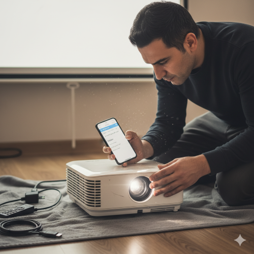 نکات خرید پروژکتور دست دوم بررسی ساعت کارکرد لامپ و نقاط استهلاک بدنه