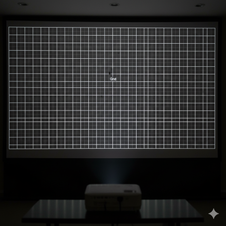 آموزش تست تصویر با Pattern داخلی پروژکتور برای تشخیص خرابی اپتیکال