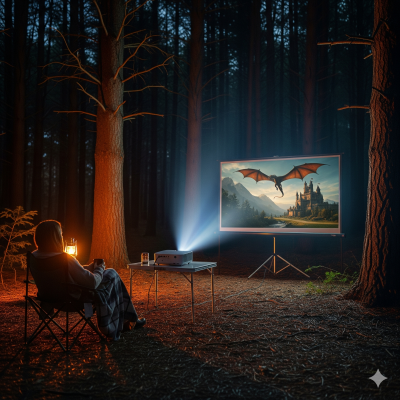 پرژکتور قابل حمل برای کمپ | چطور بین روشنایی ووزن تعادل برقرار کنیم