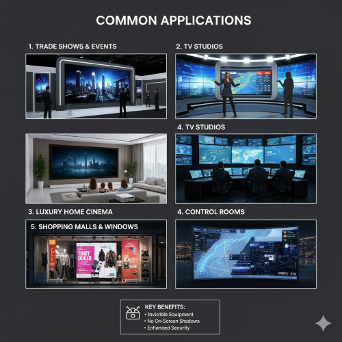 کاربرد های رایج بک پروجکشن