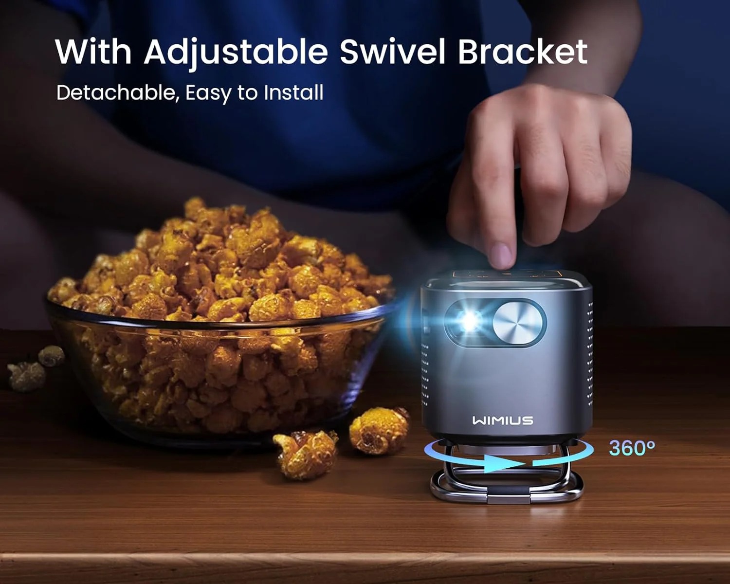 معرفی و بررسی ویدئو پروژکتور WiMiUS Pico Projector Q2