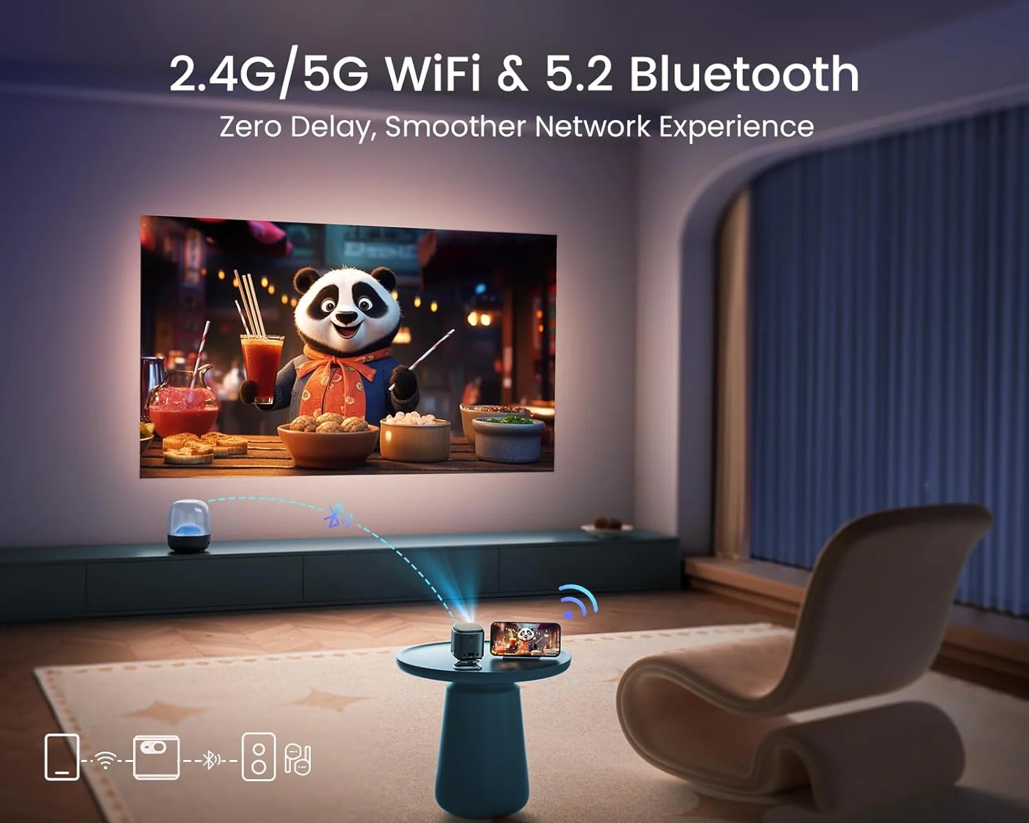 معرفی و بررسی ویدئو پروژکتور WiMiUS Pico Projector Q2