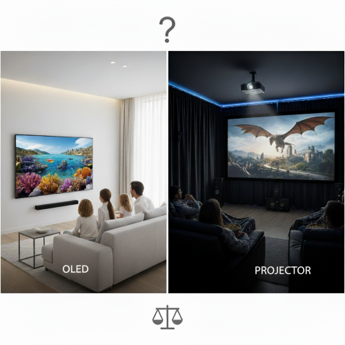 ۶ تفاوت کلیدی پروژکتور و تلویزیونهای OLED؛ کدام انتخاب بهتری است؟