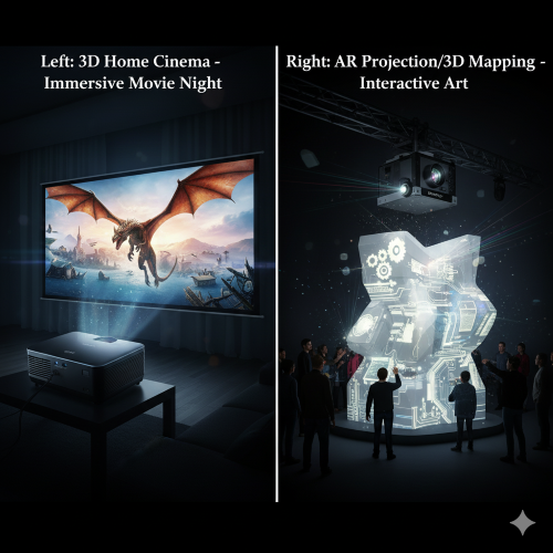 چطور پروژکتور مناسب تماشای 3D یا واقعیت افزوده (AR Projection) انتخاب کنیم؟