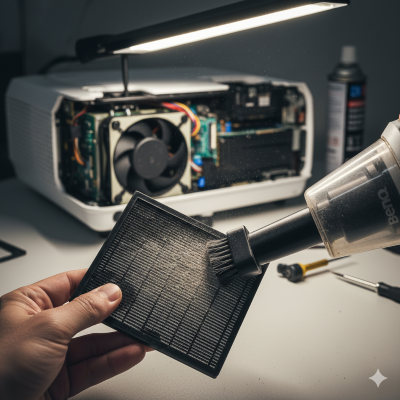 نگهداری صحیح از ویدئو پروژکتور در محیطهای پر گرد و غبار یا مرطوب