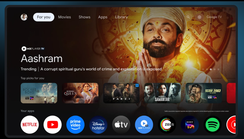 راهنمای کامل تماشای Google TV در ویدئو پروژکتور در ایران