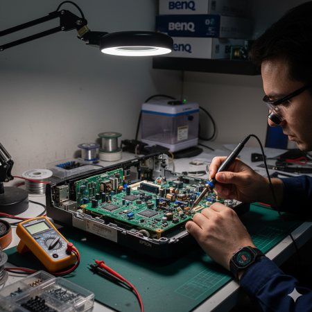 تعمیر مدار کنترل روشنایی در پروژکتورهای Epson
