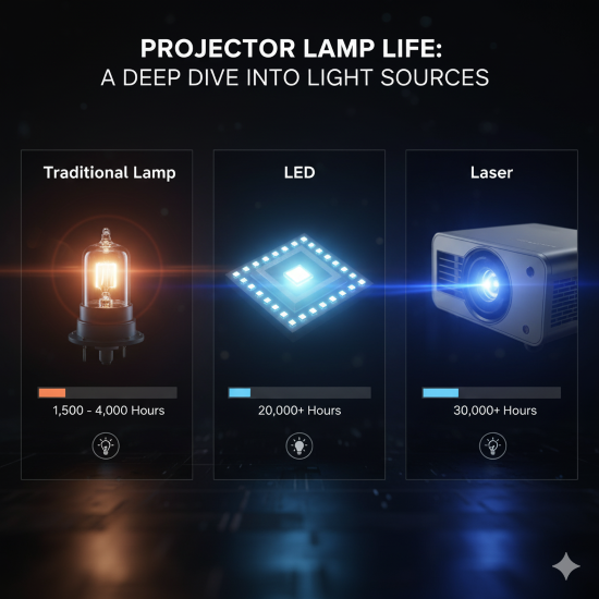 ریست تایمر لامپ ویدئو پروژکتور چگونه است؟